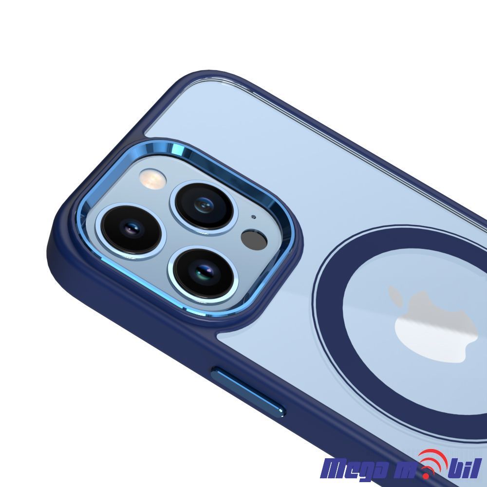 Futrola iPhone 14 Magsafe Acrylic dark blue.